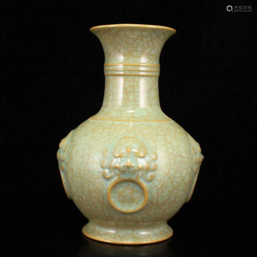 Chinese Song Dynasty Ru Kiln Porcelain Vase