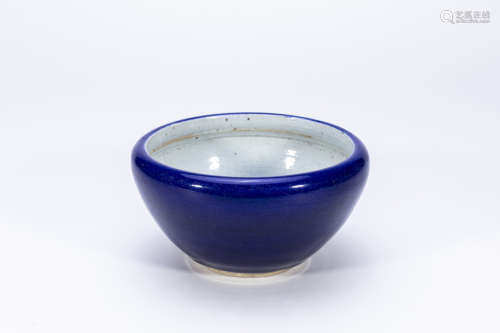 blue glaze bowl