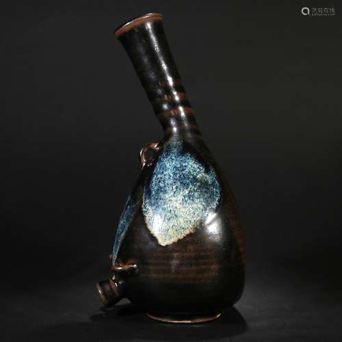 black glaze bottle