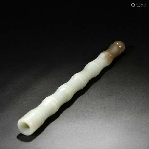 Hetian jade pen holder