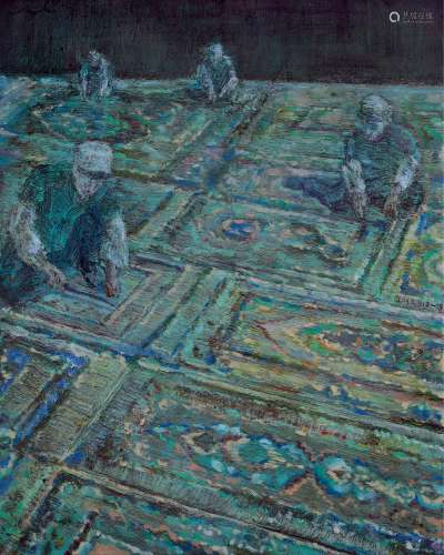 罗荃木 2010—2019 织地毯 布面油画