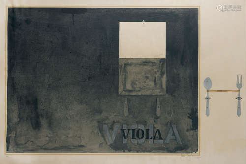 JOHNS JASPER贾斯珀·琼斯 1971 VIOLA