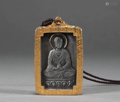 Meteorite Buddha plate