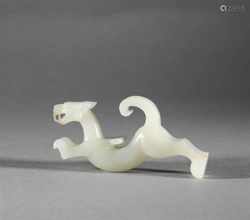 Hotan jade tiger Amulet