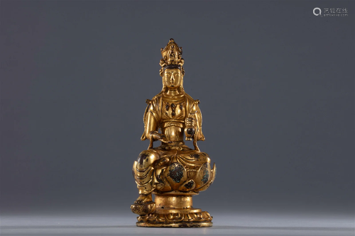 Gilded Buddha statue