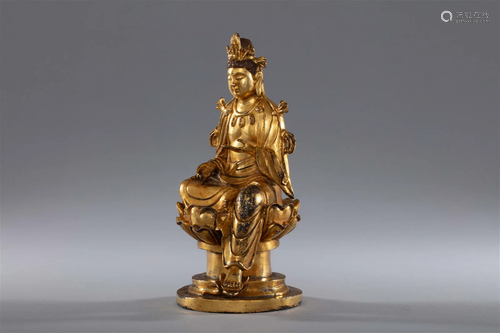 Gilded Buddha statue