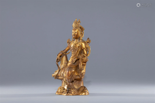 Gilded Buddha statue