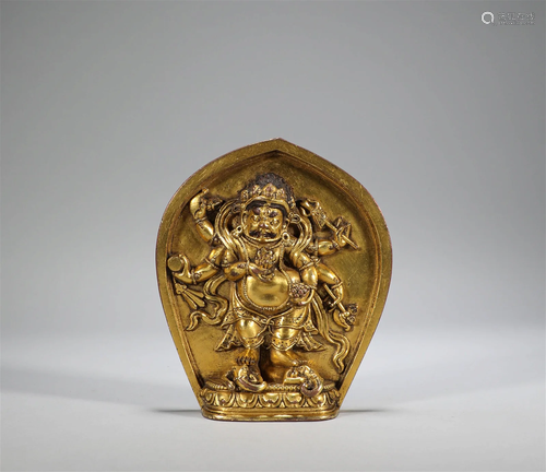 Qing Dynasty - Gilt Bronze Buddha Statue