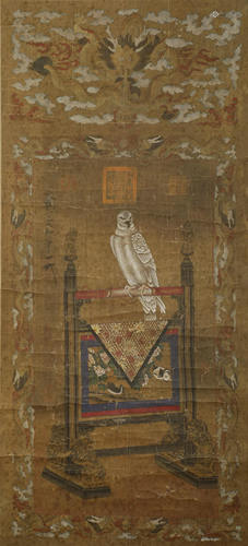 Song Dynasty - Song Huizong, Royal Eagle Drawing, Hanging Sc...