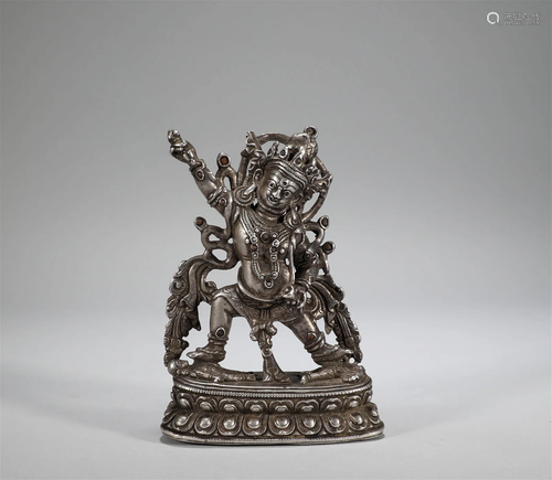 Qing Dynasty - Pure Silver Tibetan Buddha Statues