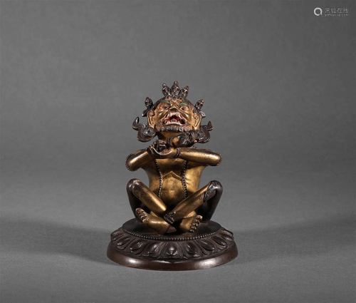 Qing Dynasty - Statues of Gilt Buddha