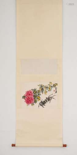 QI BAISHI, CRAB AND FLOWERS