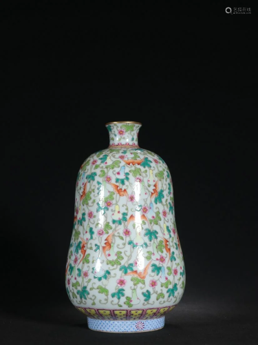 A Fine Famille-rose 'Flower' Vase