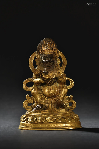 A Fine Gilt-bronze Figure of Buddha