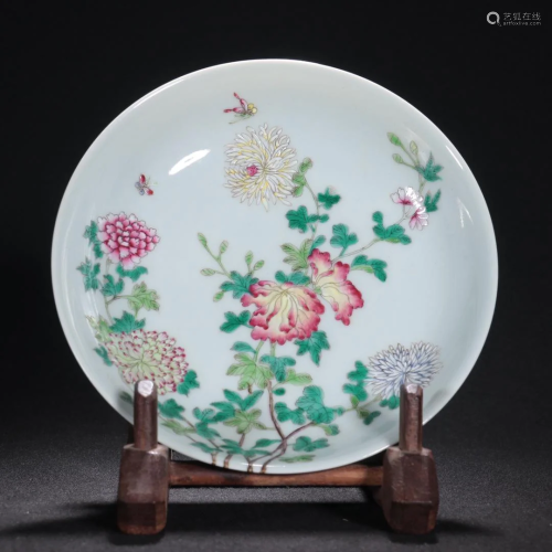 A Rare Famille-rose Plate