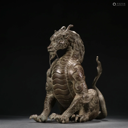 A Fine Bronze Dragon Ornament