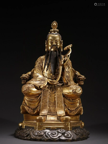 A Fine Gilt-bronze Figure of Buddha