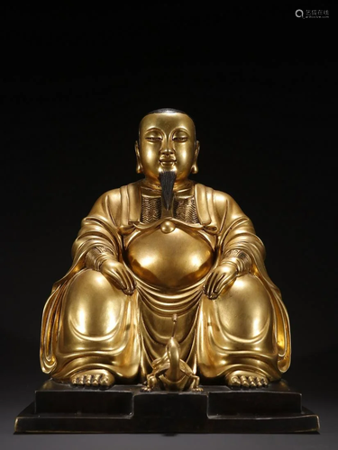 A Fine Gilt-bronze Figure of Buddha