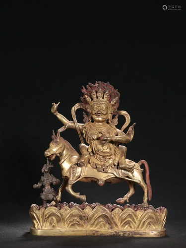 A Fine Gilt-bronze Figure of Buddha