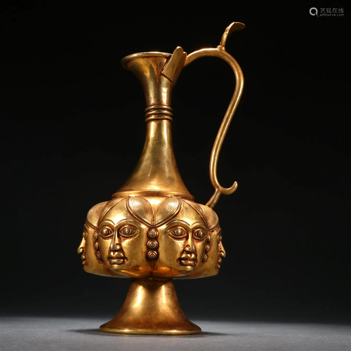 A Fine Gilt-bronze Ewer