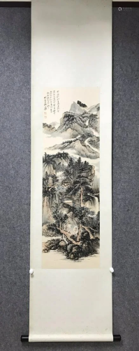 A Painting of Landscape By Zhang Daqian