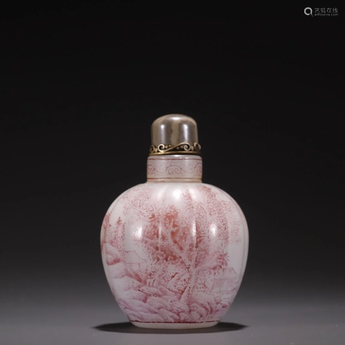 A Fine Glass Landscape Snuff Bottle