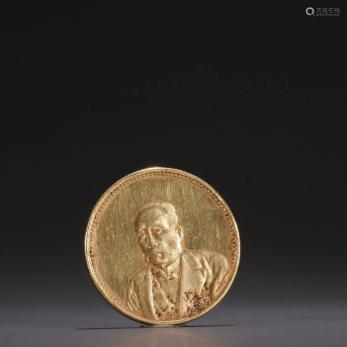 A Fine Gold Commemorative Coin