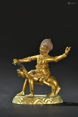 A Fine Gilt-bronze Figure of Buddha