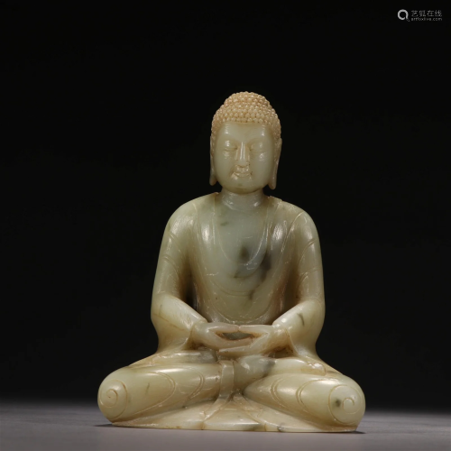 A Rare Jade Figure of Shakyamuni