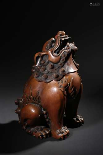 A BRONZE INCENSE BURNER,QING DYNASTY