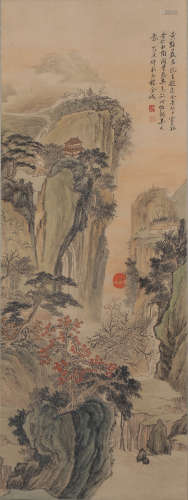 A LANDSCAPE PAINTING 
PAPER SCROLL
JIN CHENG  MARK