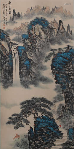 A LANDSCAPE PAINTING 
PAPER SCROLL
WEI ZIXI MARK