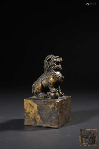 A BRONZE SEAL,QING DYNASTY