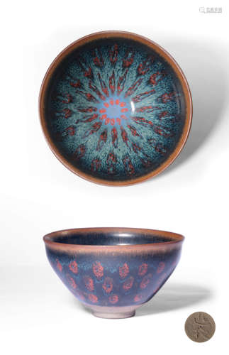 A JIANYAO RED-SPLASHED TEA BOWL,SONG DYNASTY