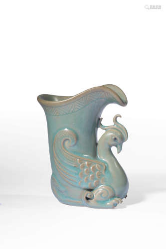 A LONGQUAN CELADON FLOWERPOT,SONG DYNASTY