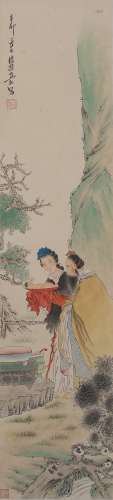 A FIGURE PAINTING 
PAPER SCROLL
XU CAO  MARK