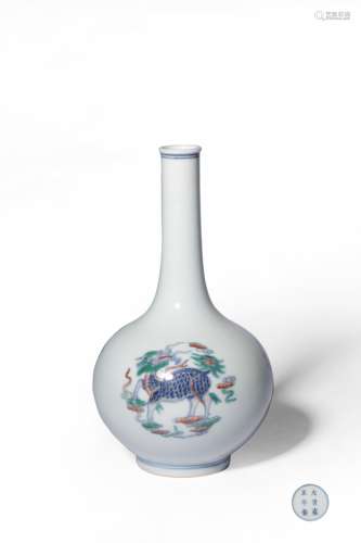 A DOUCAI‘QILIN’VASE,MARK AND PERIOD OF YONGZHENG