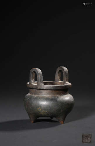 A BRONZE CENSER,QING DYNASTY