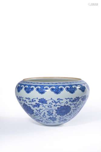 A BLUE AND WHITE BOWL,QING DYNASTY
