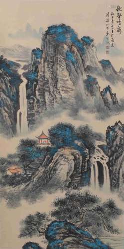 A LANDSCAPE PAINTING 
PAPER SCROLL
WEI ZIXI MARK