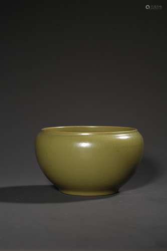 A TEADUST-GLAZED WASHER,QIANLONG PERIOD