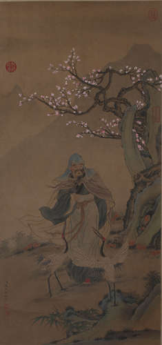 A FIGURE PAINTING 
SILK SCROLL
YAO WENHAN MARK