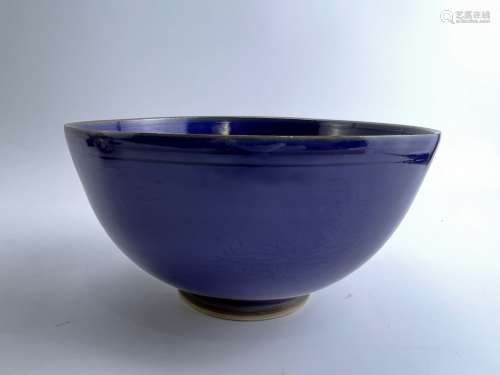 A purple color bowl, KangXi Pr.