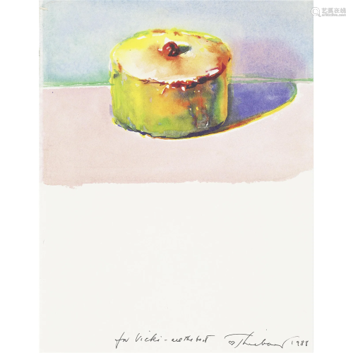 Wayne Thiebaud (1920-2021); Cake, from Private Drawings: The...