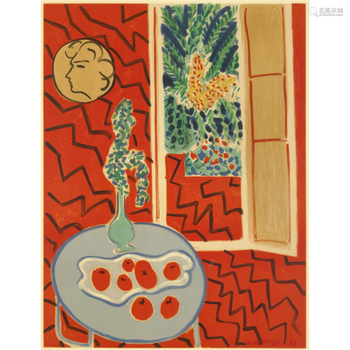 After Henri Matisse (1869-1954); Still Life in a Red Room;