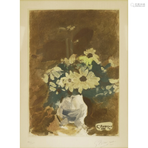 After Georges Braque (1882-1963); Vase de fleurs jaunes;