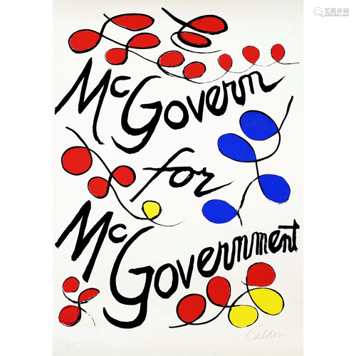 Alexander Calder (1898-1976); McGovern for McGovernment;