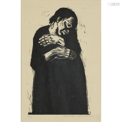 Käthe Kollwitz (1867-1945); Die Witwe I (The Widow I), from ...