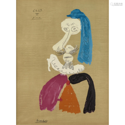 After Pablo Picasso (1881-1973); One plate, from Les Portrai...