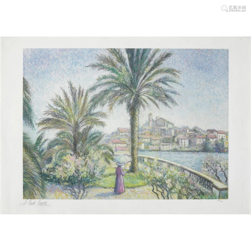 Hugues Claude Pissarro (born 1935); Le Palmier du Jardin Cat...